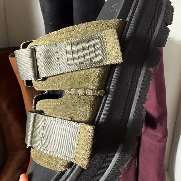 UGG Green and Black Sandals Platform Style - Picture 4 of 5